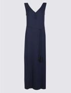 Marks & Spencer Ruched Maxi Dress Navy