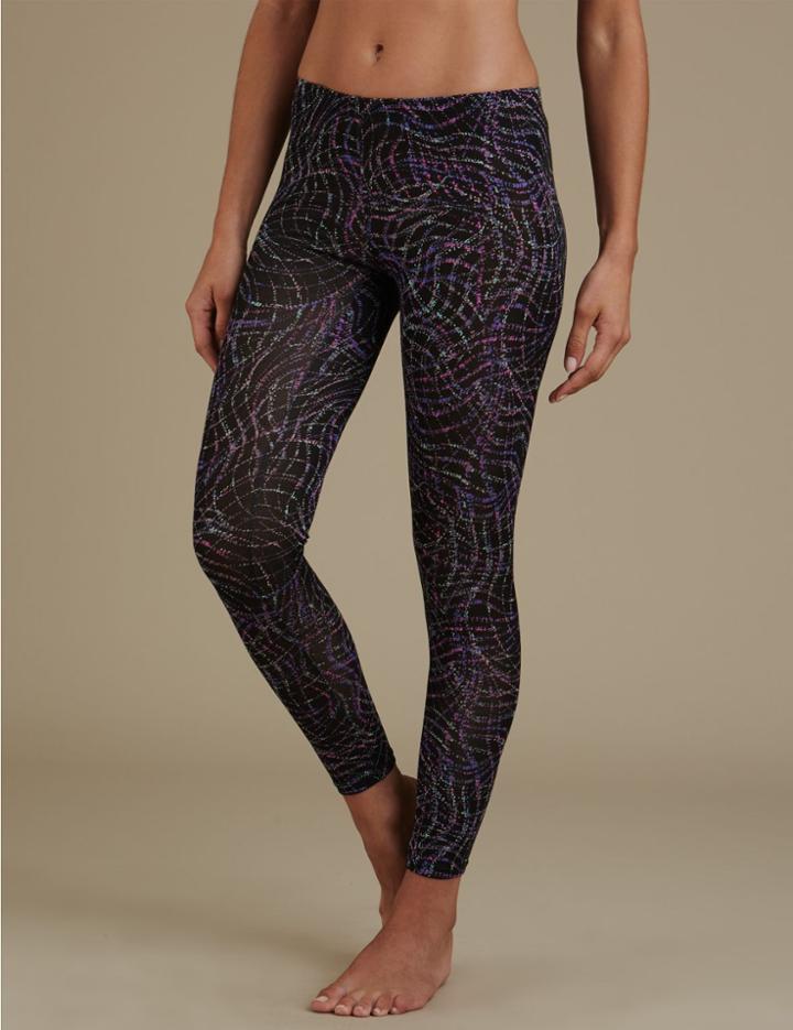 Marks & Spencer Heatgen&trade; Contour Print Legging Black Mix