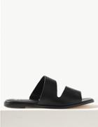 Marks & Spencer Asymmetric Mule Sandals Black