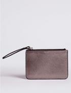 Marks & Spencer Leather Coin Purse Pewter