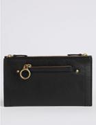Marks & Spencer Leather Removable Coin Purse Black