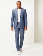 Marks & Spencer Regular Fit Linen Jacket Indigo