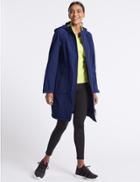 Marks & Spencer Funnel Neck Coat With Stormwear&trade; Bright Blue