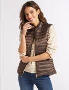 Marks & Spencer Reversible Quilted Gilet With Down & Feather Mink Mix