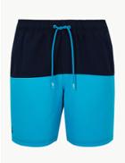 Marks & Spencer Quick Dry Swim Shorts Blue Mix