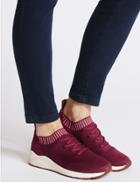 Marks & Spencer Lace-up Active Trainers Berry