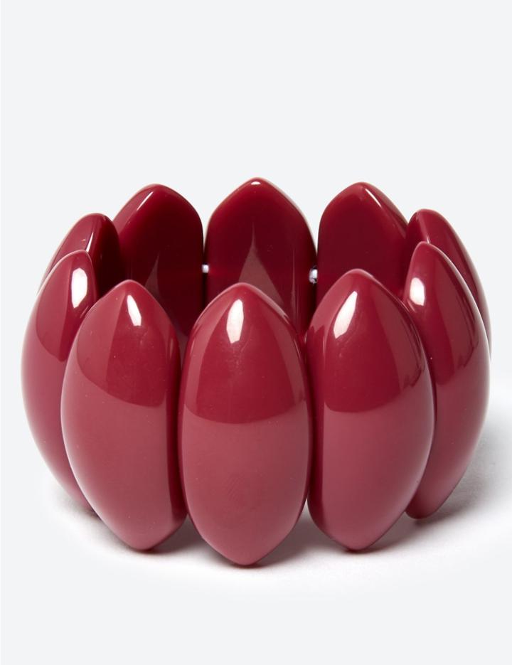 Marks & Spencer Resin Stretch Bracelet Berry