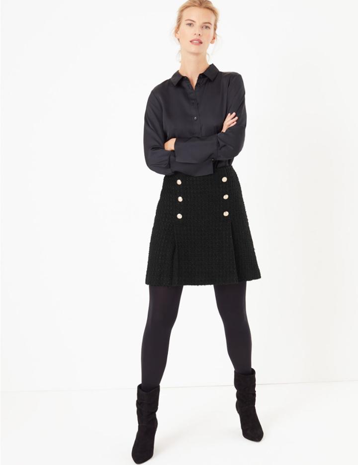 Marks & Spencer Boucle A-line Mini Skirt