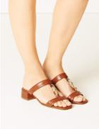Marks & Spencer Emily Two Band Sandals Tan