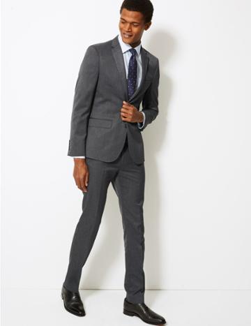 Marks & Spencer Grey Skinny Fit Jacket Grey