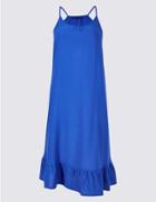 Marks & Spencer Woven Flippy Beach Dress Blue