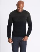 Marks & Spencer All Over Fairisle Jumper Charcoal Mix