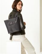 Marks & Spencer Faux Leather Backpack Bag Grey