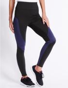 Marks & Spencer Sculpt Colour Block Leggings Blue Mix
