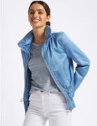 Marks & Spencer Drawstring Waist Anorak Jacket With Stormwear&trade; Azure Blue