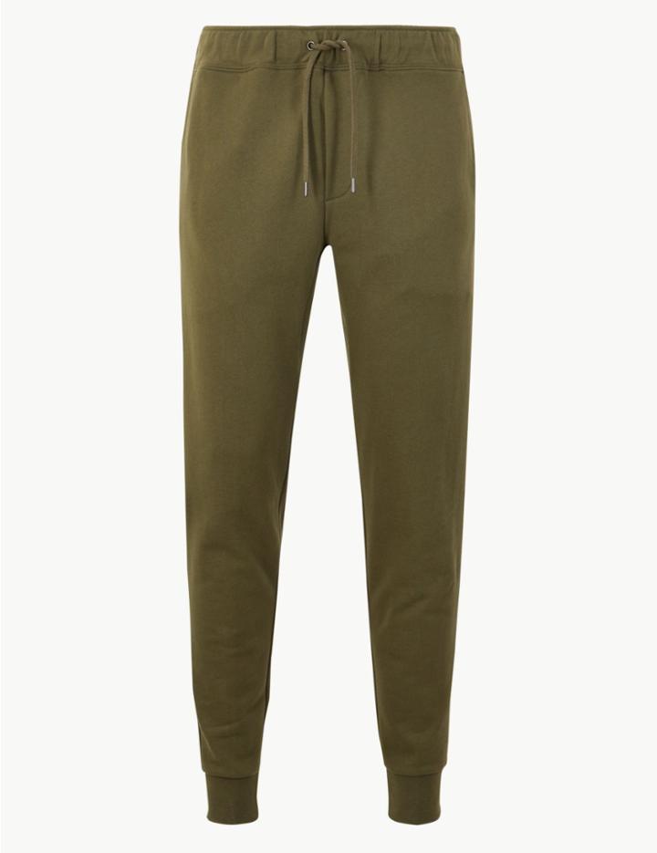 Marks & Spencer Tapered Leg Joggers Khaki