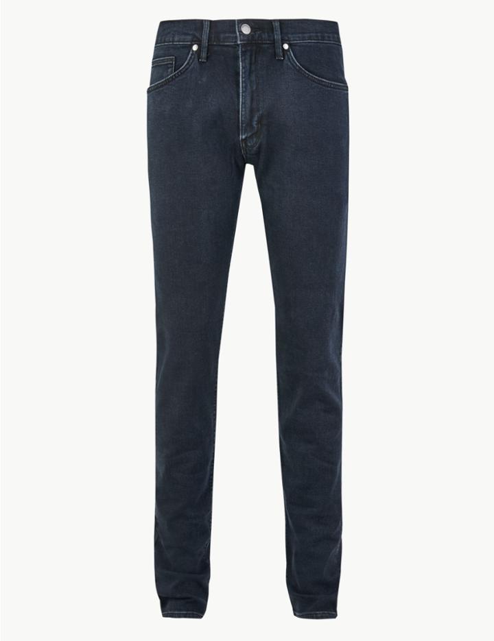Marks & Spencer Skinny Fit Stretch Jeans Blue/black