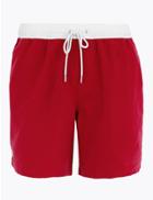 Marks & Spencer Side Piped Swim Shorts Red