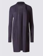 Marks & Spencer Open Front 2 Pocket Cardigan Navy