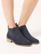 Marks & Spencer Wide Fit Chelsea Ankle Boots Navy