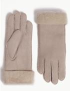 Marks & Spencer Leather Gloves Mink