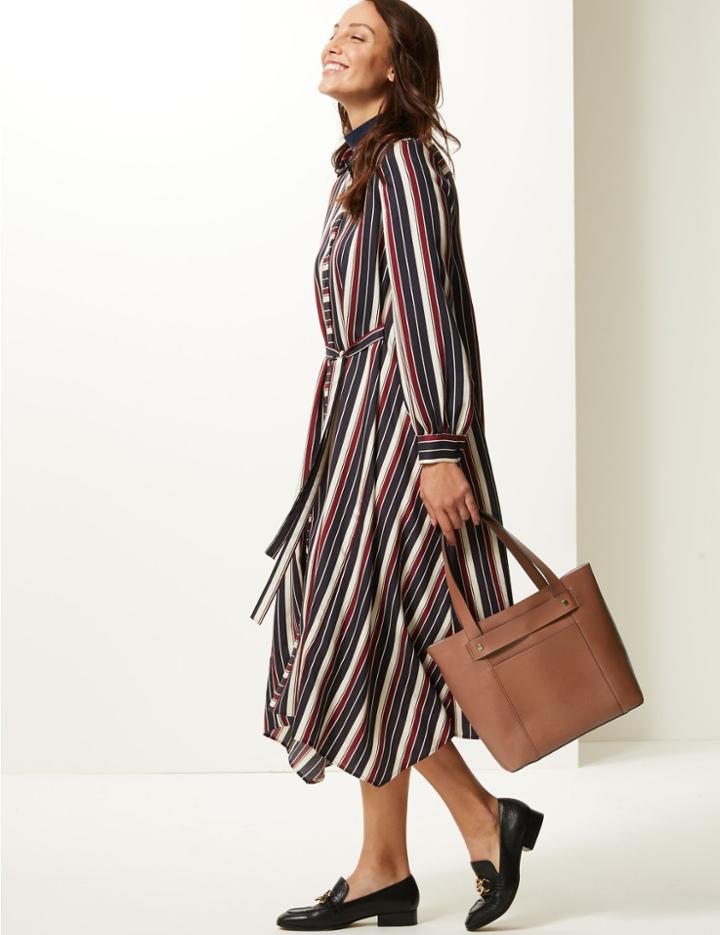 Marks & Spencer Strap Detail Tote Bag Tan