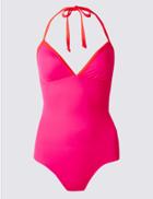 Marks & Spencer Secret Slimming&trade; Plunge Swimsuit Pink Mix