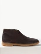 Marks & Spencer Leather Lace-up Desert Boots Brown
