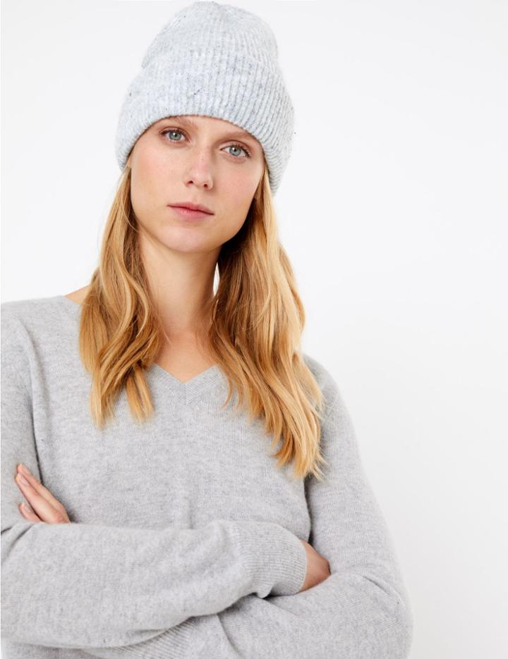 Marks & Spencer Ribbed Beanie Grey