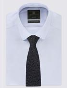 Marks & Spencer Pure Silk Floral Tie Grey Mix