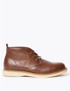Marks & Spencer Lace Up Chukka Boots Dark Brown