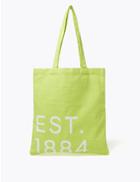 Marks & Spencer Pure Cotton Canvas Shopper Bag Neon Yellow