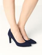 Marks & Spencer Stiletto Heel Pointed Toe Court Shoes Navy