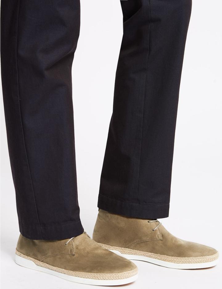 Marks & Spencer Faux Suede Lace-up Chukka Boots Khaki