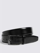 Marks & Spencer Coated Leather Active Waistband Smart Belt Black