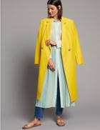 Marks & Spencer Longline Long Sleeve Shirt Dress Light Mint