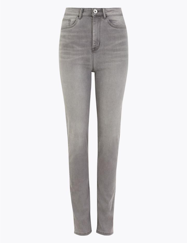 Marks & Spencer Sophia Super Soft Straight Leg Jeans Grey