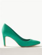 Marks & Spencer Stiletto Heel Pointed Court Shoes Green