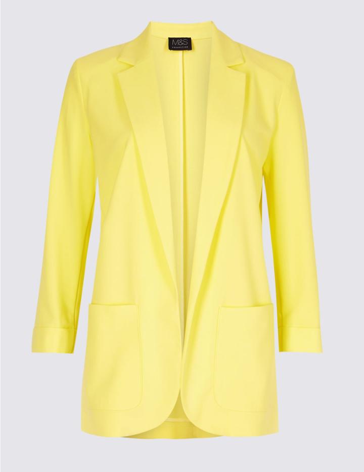 Marks & Spencer Patch Pocket Blazer Yellow