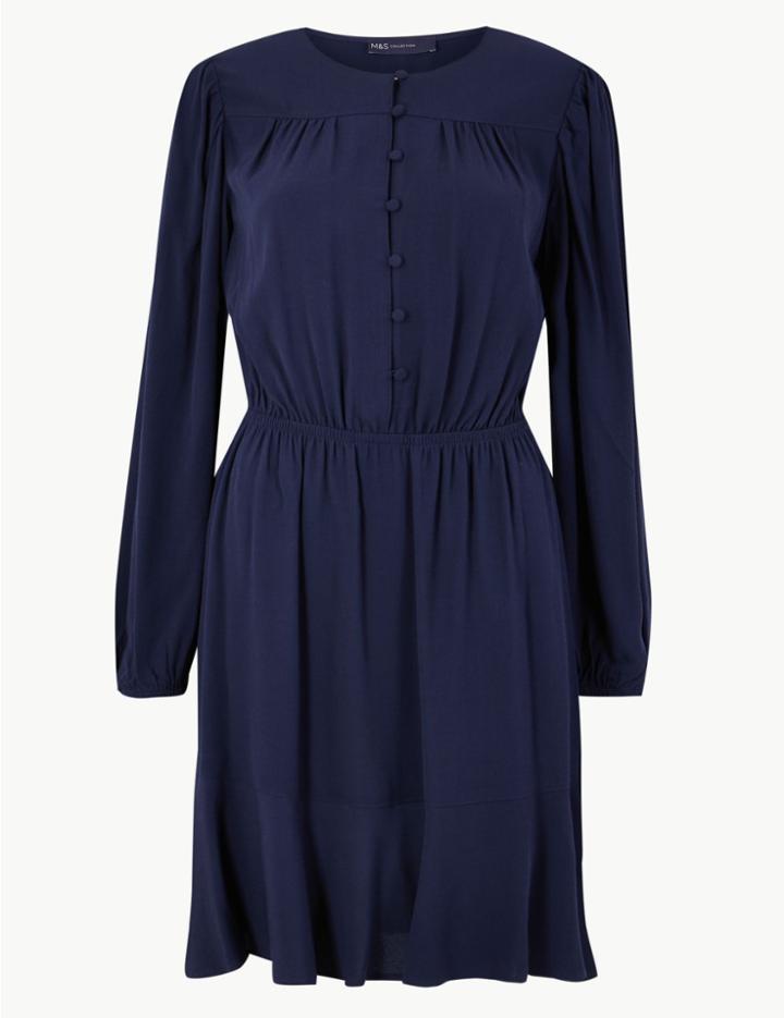 Marks & Spencer Classic Mini Waisted Dress Navy