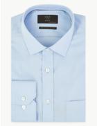 Marks & Spencer Regular Cotton Twill Non Iron Shirt Sky Blue