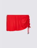 Marks & Spencer Skirted Adjustable Hipster Bikini Bottoms Red