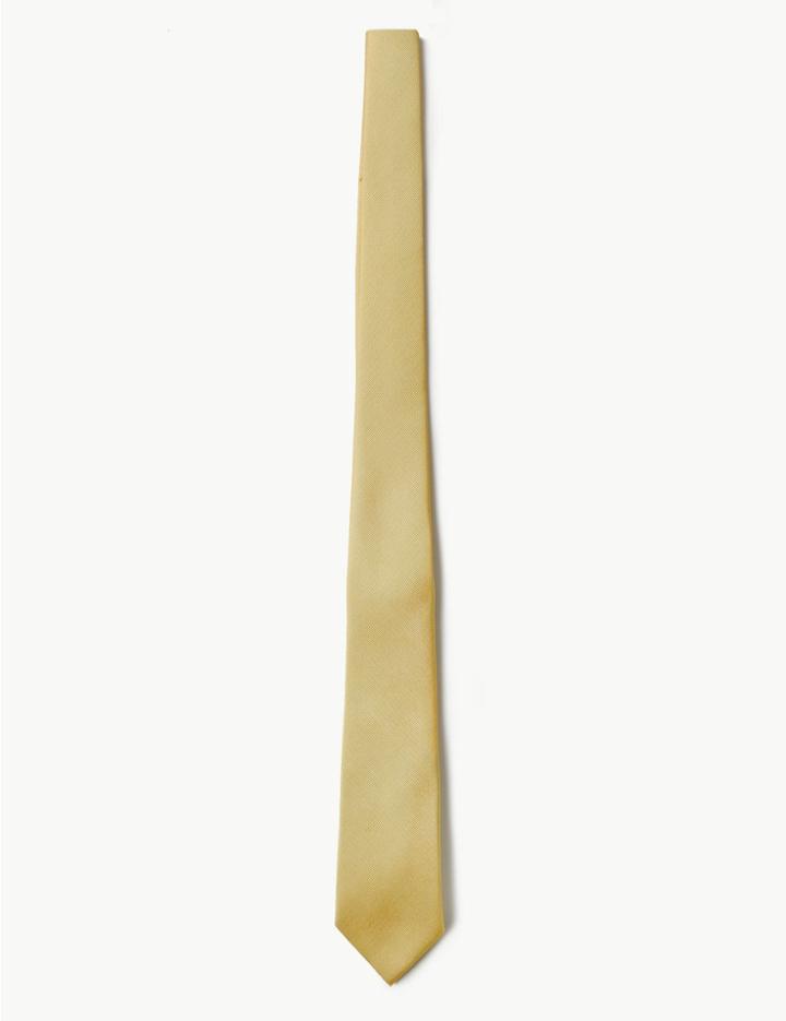 Marks & Spencer Twill Tie Yellow