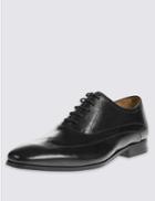Marks & Spencer Leather Wingtip Lace-up Shoes Black