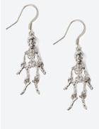 Marks & Spencer Halloween Skeleton Drop Earrings Silver Mix
