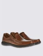 Marks & Spencer Leather Slip-on Shoes Tan