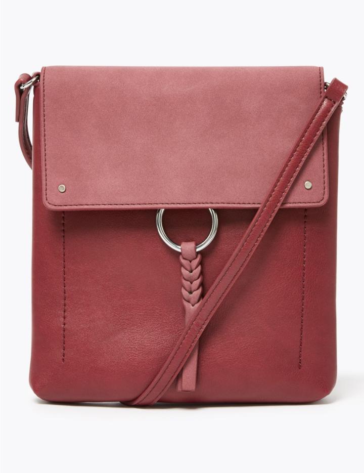 Marks & Spencer Small Messenger Bag Berry