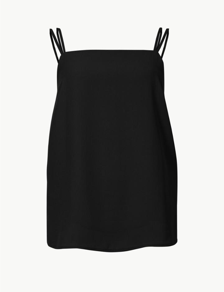 Marks & Spencer Square Neck Camisole Top Black