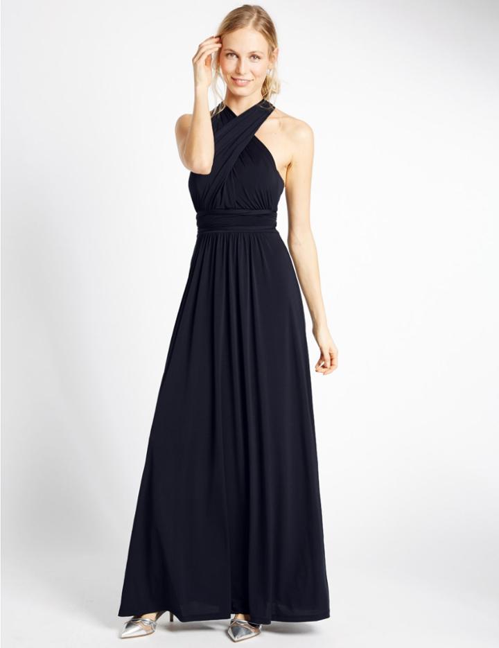 Marks & Spencer Multiway Strap Maxi Dress Navy