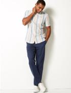 Marks & Spencer Regular Fit Super Lightweight Chinos Cobalt